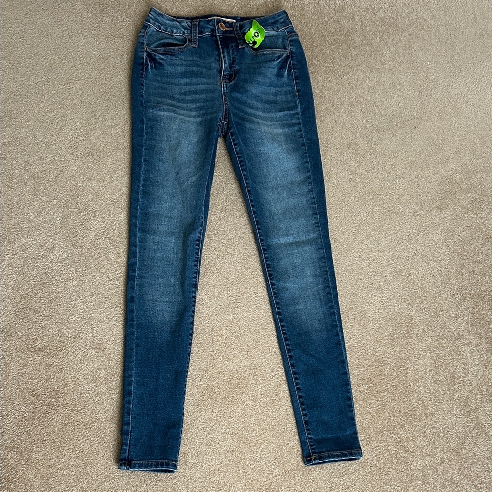 Dark Blue Womens Stretch Skinny Jeans